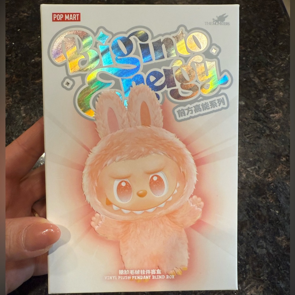 Authentic Pop Mart Labubu “Big into Energy” Blind Box Plush Pendant — unopened